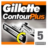 Gillette Contour Plus Refill 5 Units 