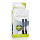 Beconfident Sonic Regular Brush Heads Black 2 Units