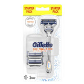 Gillette Skinguard Sensitive Razor + 3 refills