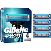 Gillette Mach3 Turbo Charger 4 Stücke