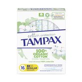 Tampax Organic Regular Tampon 16 Units