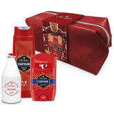 Old Spice Captain Gel De Douche Et Shampooing 250ml Coffret 4 Produits