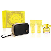 Versace Yellow Diamond Eau De Toilette Spray 90ml Set 4 Pieces