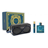 Versace Eros Pour Homme Eau De Parfum Vaporisateur 100ml Coffret 3 Produits