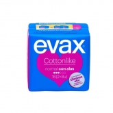 Evax Cottonlike Normal Avec Ailettes  16 Unités 