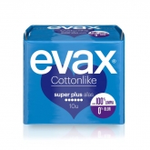 Evax Cottonlike Súper Plus Avec Ailettes 10 Unités 