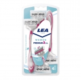 Lea Women Premium 3 Blades Disposable Blades 4 Unités