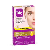 Taky Wax Bands Depilatorio Viso 24 Unità