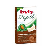 Byly Depil Bandes Faciales Chocolat 12 Unités