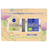 Nivea Naturally Good Creme De Jour Antirides 50ml Coffret 2 Produits