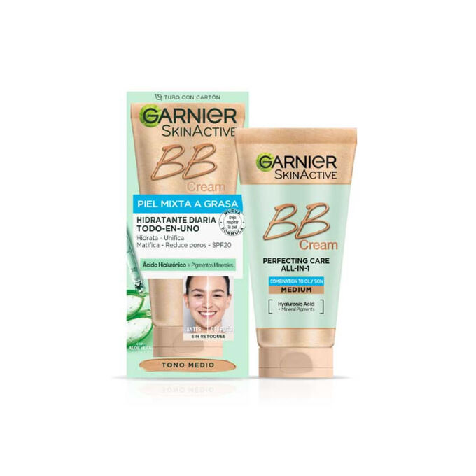 Kænguru arbejdsløshed virtuel Garnier Bb Cream Combination To Oily Skin Medium 50ml | PharmacyClub | Buy  the best pharma-cosmetics online