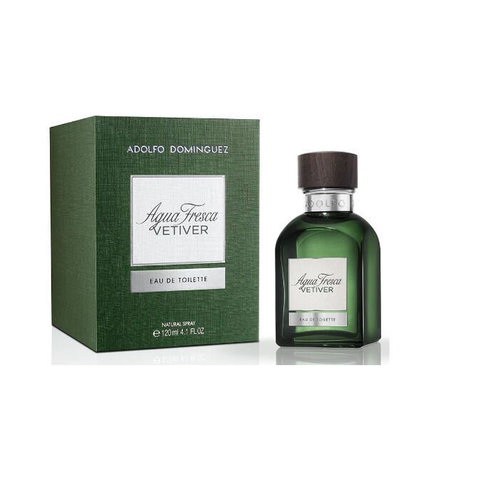 Adolfo Dominguez Agua Fresca Vetiver Eau De Toilette Spray 120ml PharmacyClub Buy the best pharma cosmetics online