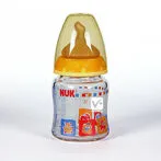 Nuk Glass Baby Bottle with Latex Teat First Choice 0-6 Months 120ml