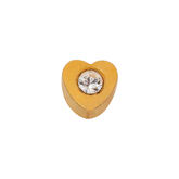 Inverness 25C 24K Gold Heart Earring 