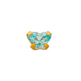 Inverness Schmuck-Ohrring 896-3 24K Butterfly Aquamarin