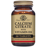 Solgar Citrate de Calcium avec Vitamine D3 60 Comprimés