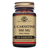 Solgar L-Carnitina 500mg 30 Comprimés