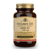Solgar Vitamine D3 4000 UI (100 mcg) 120 Capsules