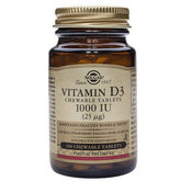 Solgar Vitamina D3 1000 UI 25cmg Colecalciferolo 100 Compresse
