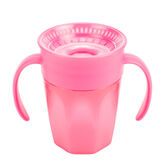 360 Becher ohne Ausguss Rosa mit Griffen 200ml