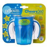 360 Becher ohne Ausguss Blau mit Griffen 200ml