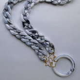 Farmamoda Collier De Lunettes De Soleil En Marbre Gris