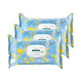 Klorane Bebè Salviette Detergenti Delicate Calendula 3x70 Pezzi