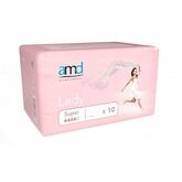 Amd Protector Absorbente Femenino Super 10 Unidades Active Medical