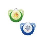 Nuk Winnie The Pooh Sucettes Latex Taille 1 0-6 Mois 2 Unités