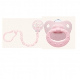 Nuk Rose And Blue Sucette  Et Attache 6-18m