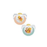 Nuk Set Chupete Látex Winnie The Pooh Set 2 Pieces