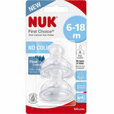 Nuk First Choice Size 2 Silicone Teat 2 Units
