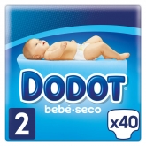 Dodot Baby-Dry Diapers Size 2, 40 Diapers