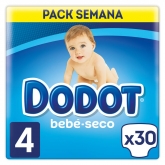 Dodot Baby-Dry Diapers Size 4, 30 Diapers