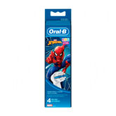 Oral-B Brosse à Dents de Rechange pour Enfants Spiderman 4U 