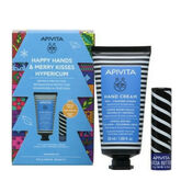 Apivita Hand Cream Hypericum Réparation Y Protection 50ml Coffret 2 Pièces