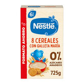 Nestle Nestlé Papilla 8 Cereales Con Galleta María 6m 725g