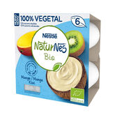 Naturnes Bio Vegane Apfel-Ananas Portion 4x90g 