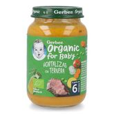 Gerber Organic Vegetables Veal 1U 190g