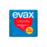 Evax Cottonlike Normal Pads Wings Plus 14U