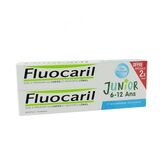 Fluocaril® Junior 6-12 Jaar Verpakking Gel Smaak Kauwgom 2x 75ml