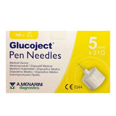 Menarini Glucoject Aiguille à Insuline 31gx5mm 100U