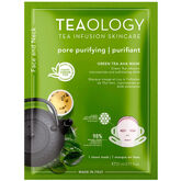 Teaology Tè verde, Niacinamide & Aha Maschera esfoliante per Collo e Viso 21ml