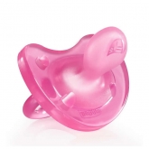 Chicco Physio Soft Sucette Silicone Rose 6m+ 1 Unité