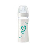 Chicco Nature Glass Bottle With Silicone Teat 0m 240ml 