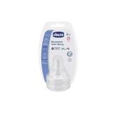 Chicco Tetina Well Being Silicona Flujo Medio 2m 2 Ud
