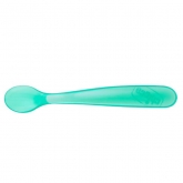 Chicco Duplo Soft Blue Silicone Spoon 6m+ 2 Units