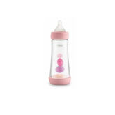  Chicco Perfect5 Bottle 4M+300ml Pink Silicone