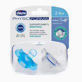 Chicco PhysioForma Mini Soft Blue  Silicone Pacifier 2-6 Months 2 Units