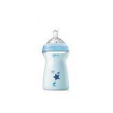 Chicco Naturalfeeling Blaue Babyflasche Schneller Fluss 330ml 6m